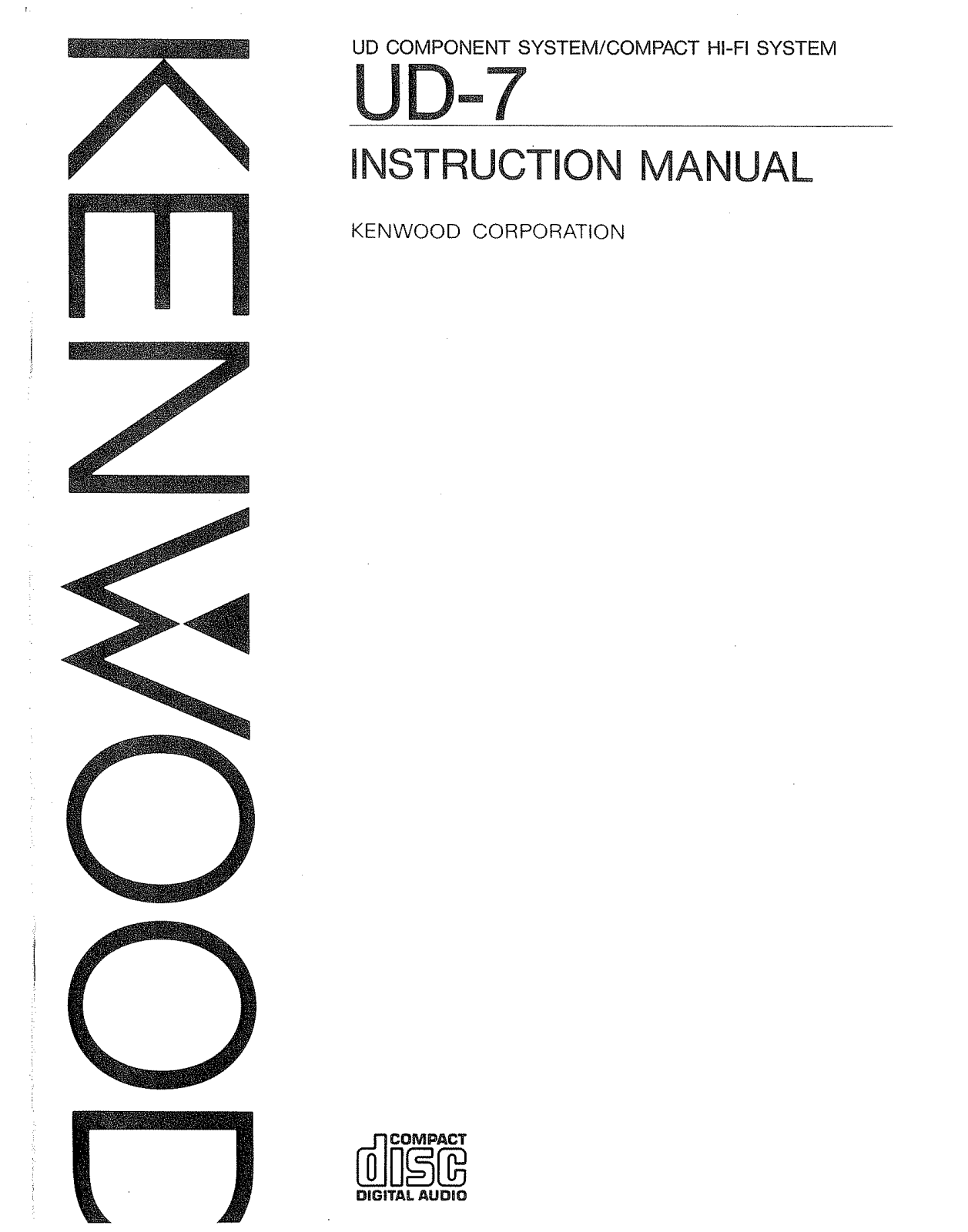 Kenwood UD-7, LS-711, GE-711, A-711, A-711L Owner's Manual