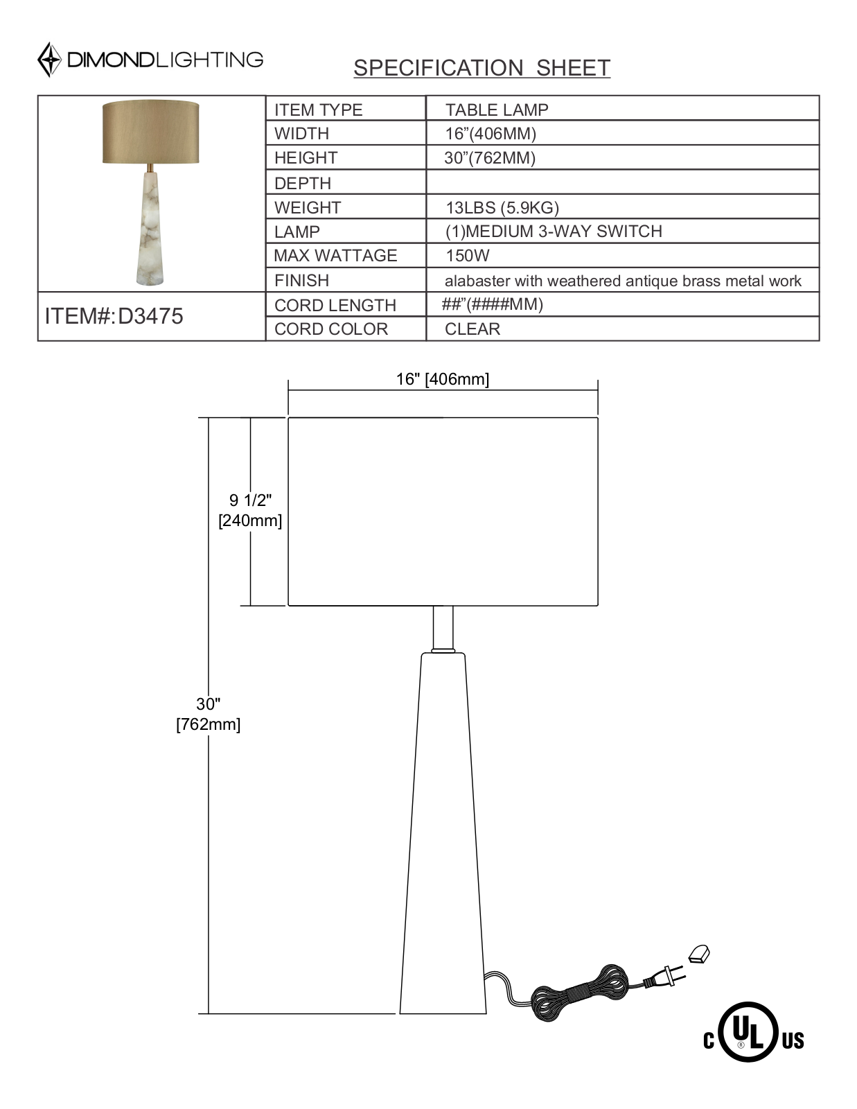 ELK Home D3475 User Manual