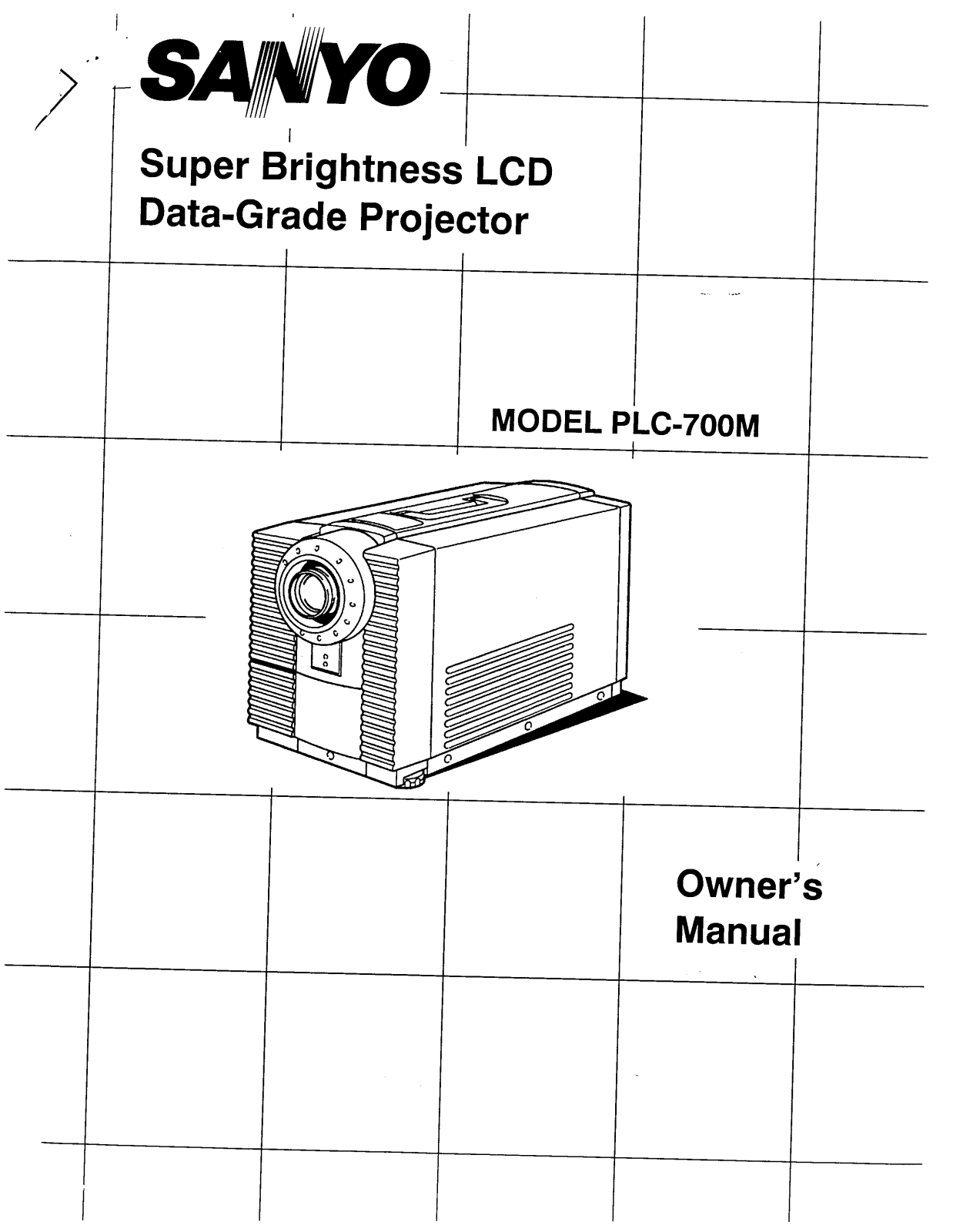 SANYO PLC700M User Manual