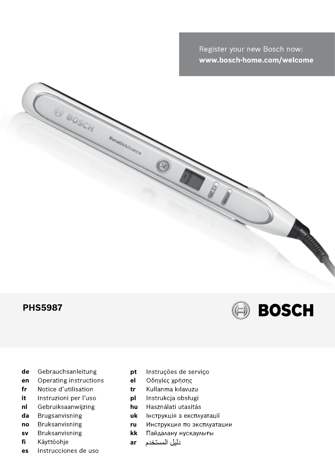 Bosch PHS 5987 User Manual