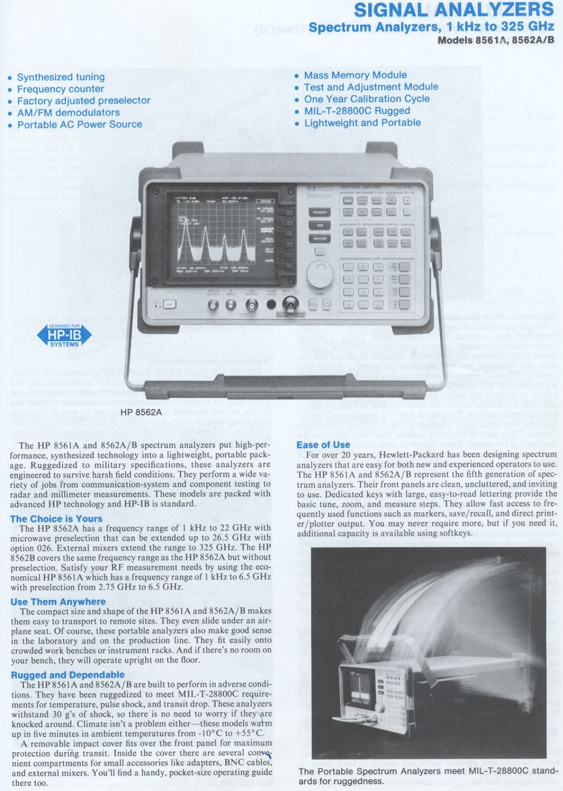 HP 8562a Specification