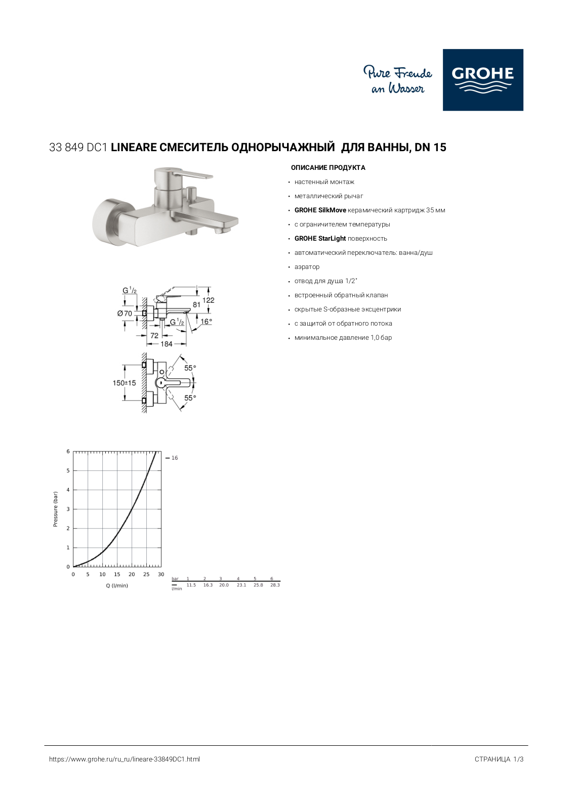 Grohe 33849DC1 User guide