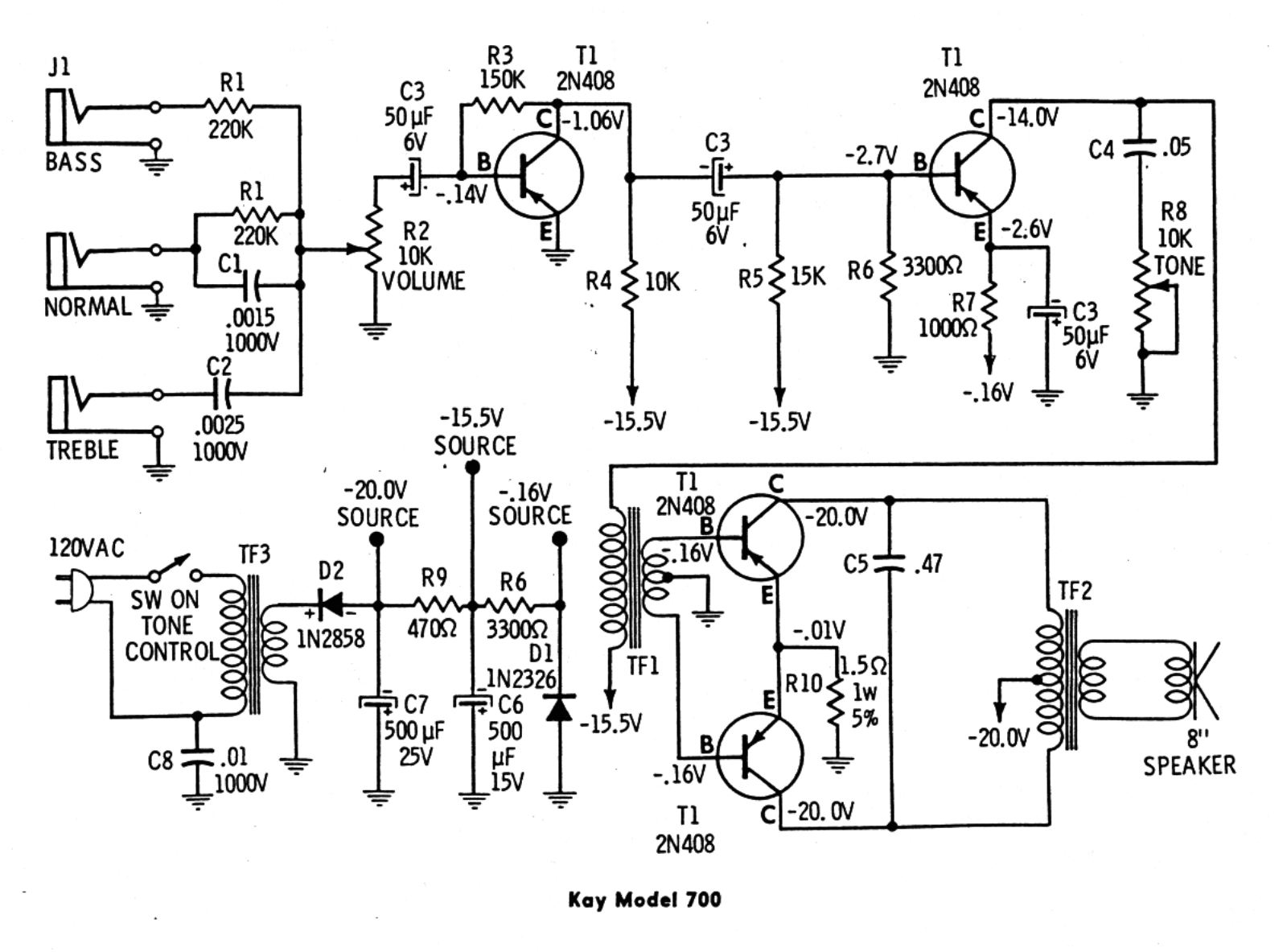 Kay 700 schematic