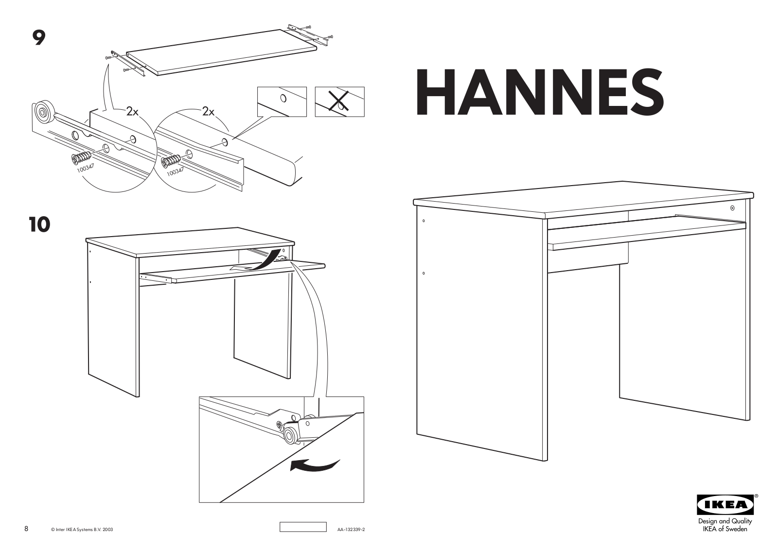 IKEA HANNES User Manual