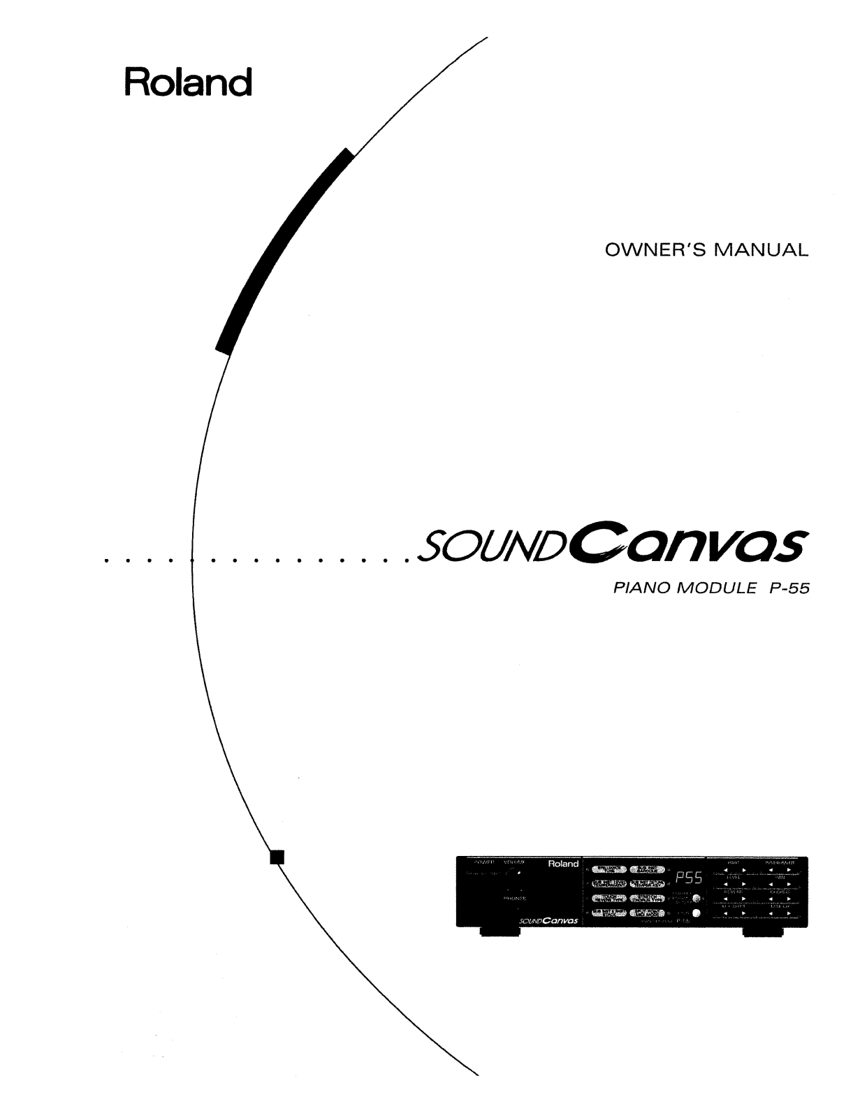 Roland Corporation P-55 Owner's Manual