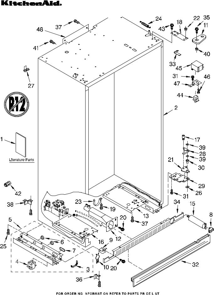 KitchenAid KSSS48FKX00 Parts List