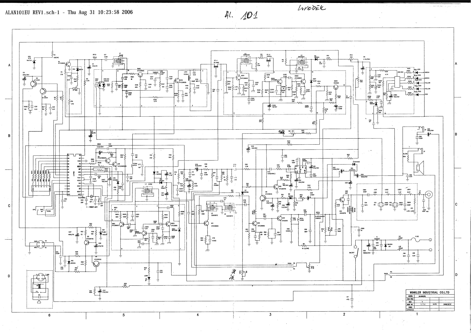 Alan 101 Schematic