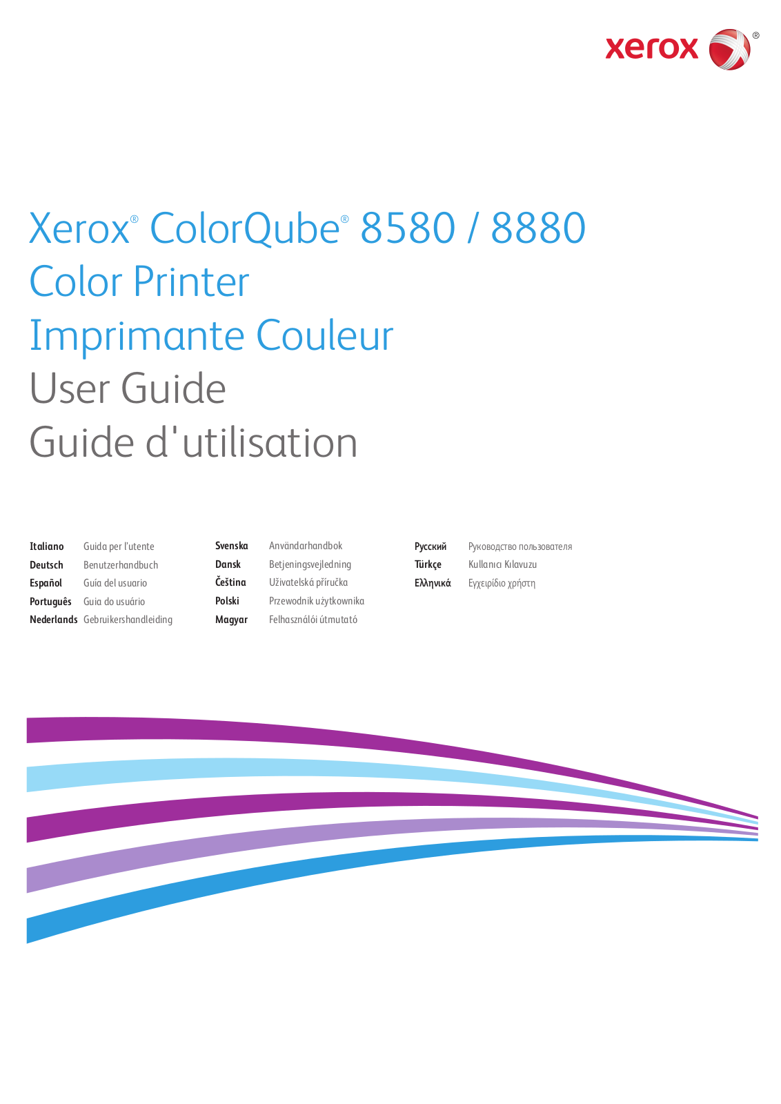 Xerox COLORQUBE 8580, COLORQUBE 8880 User Manual