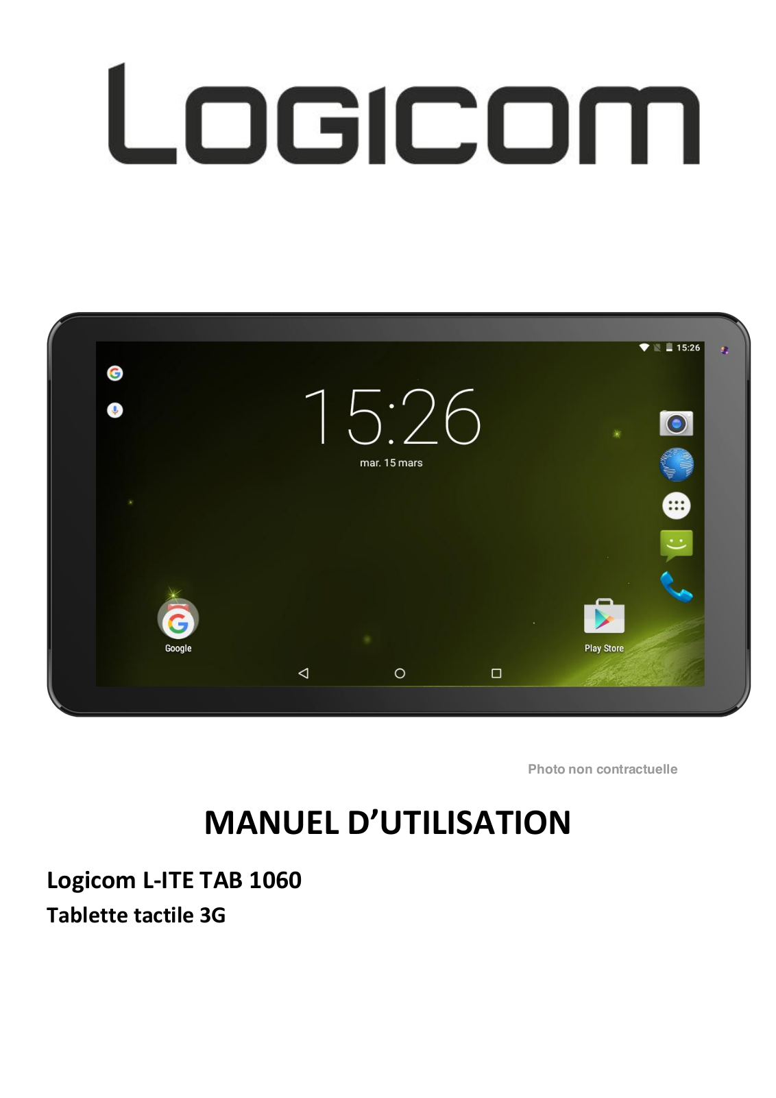 LOGICOM L-Ite Tab 1060 Instruction Manual