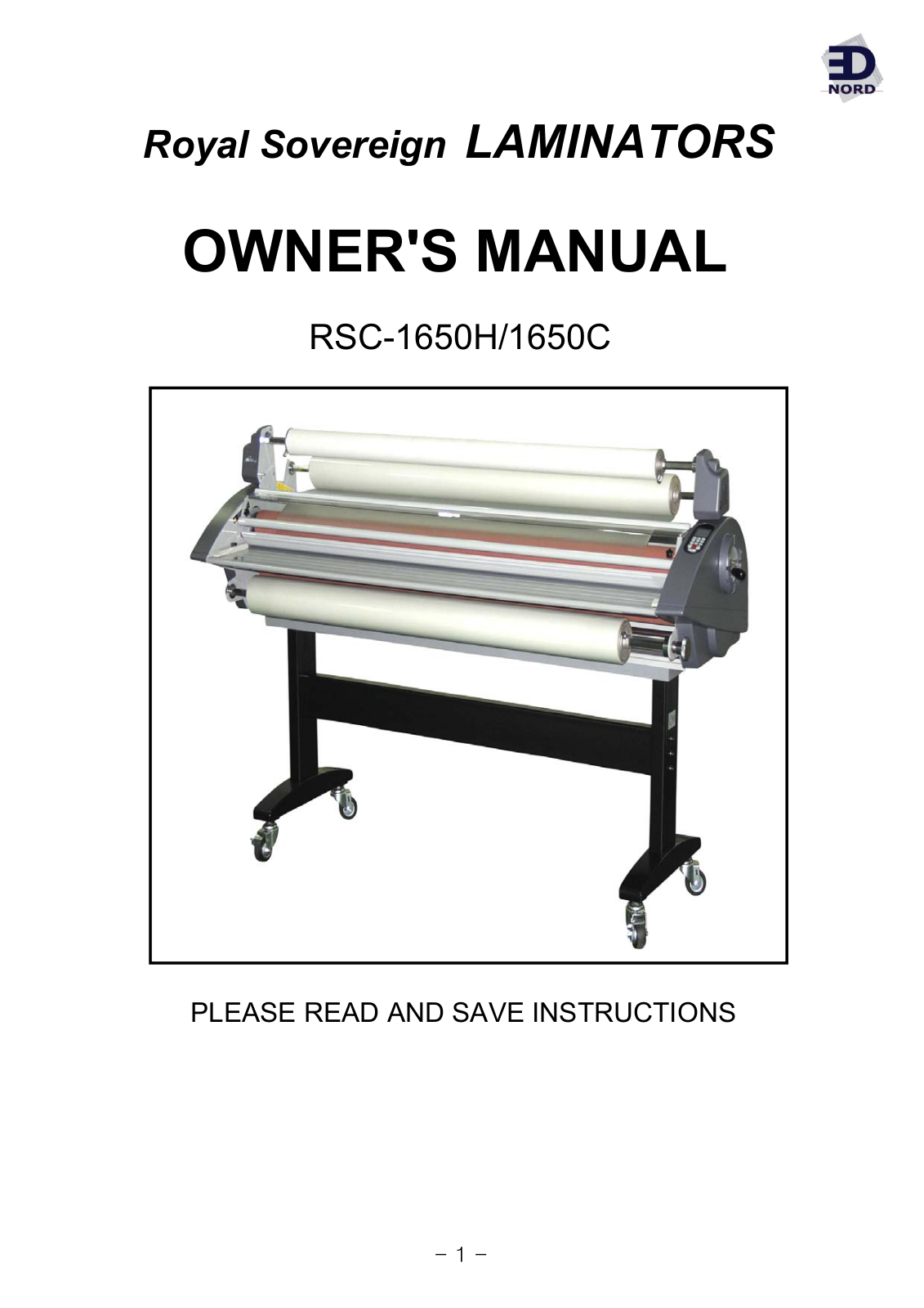 Royal Sovereign RSC-1650C User Manual