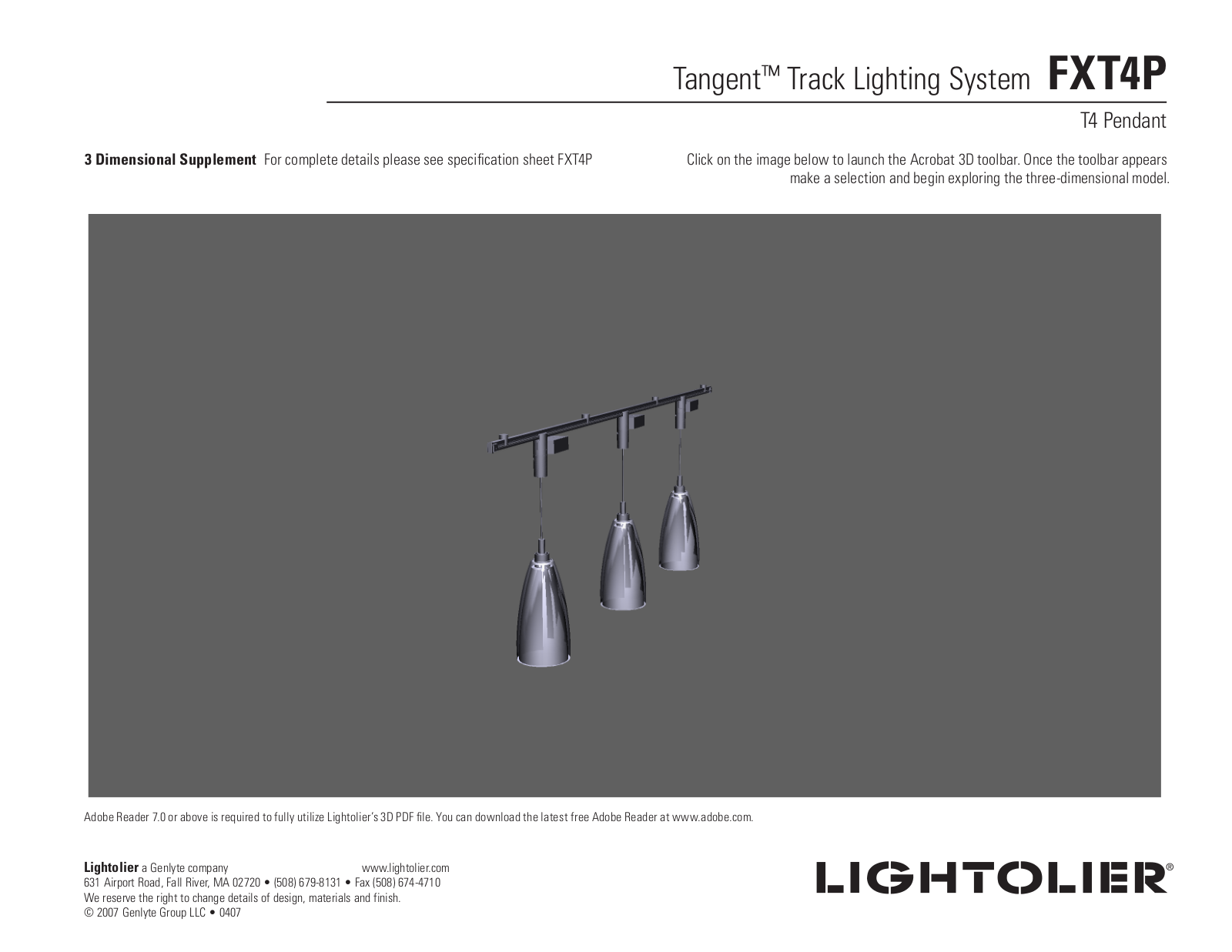 Lightolier FXT4P User Manual