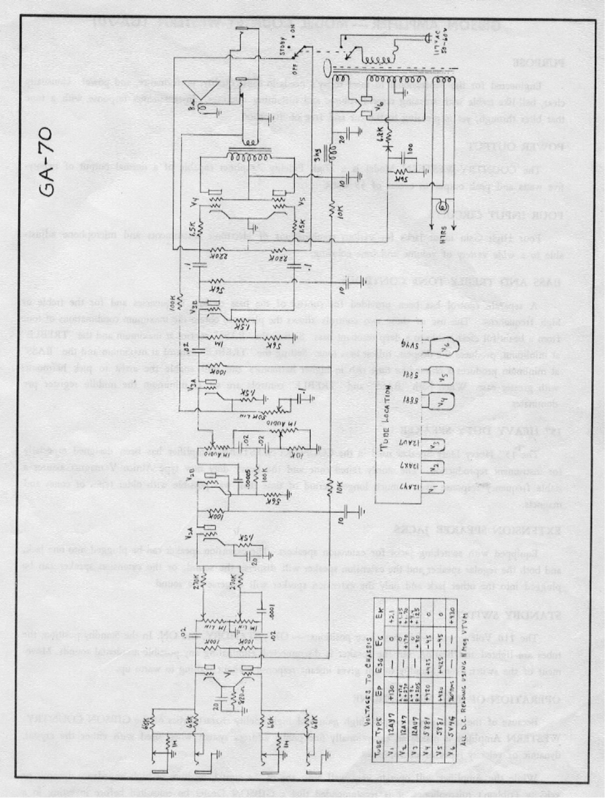 Gibson ga70 schematic