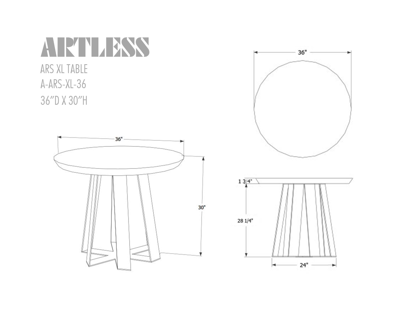 ARTLESS LYS1203 Dimensions - ManualMachine.com