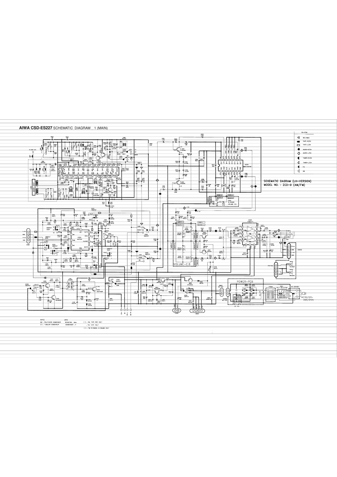 Aiwa CSD-ES227 Schematic