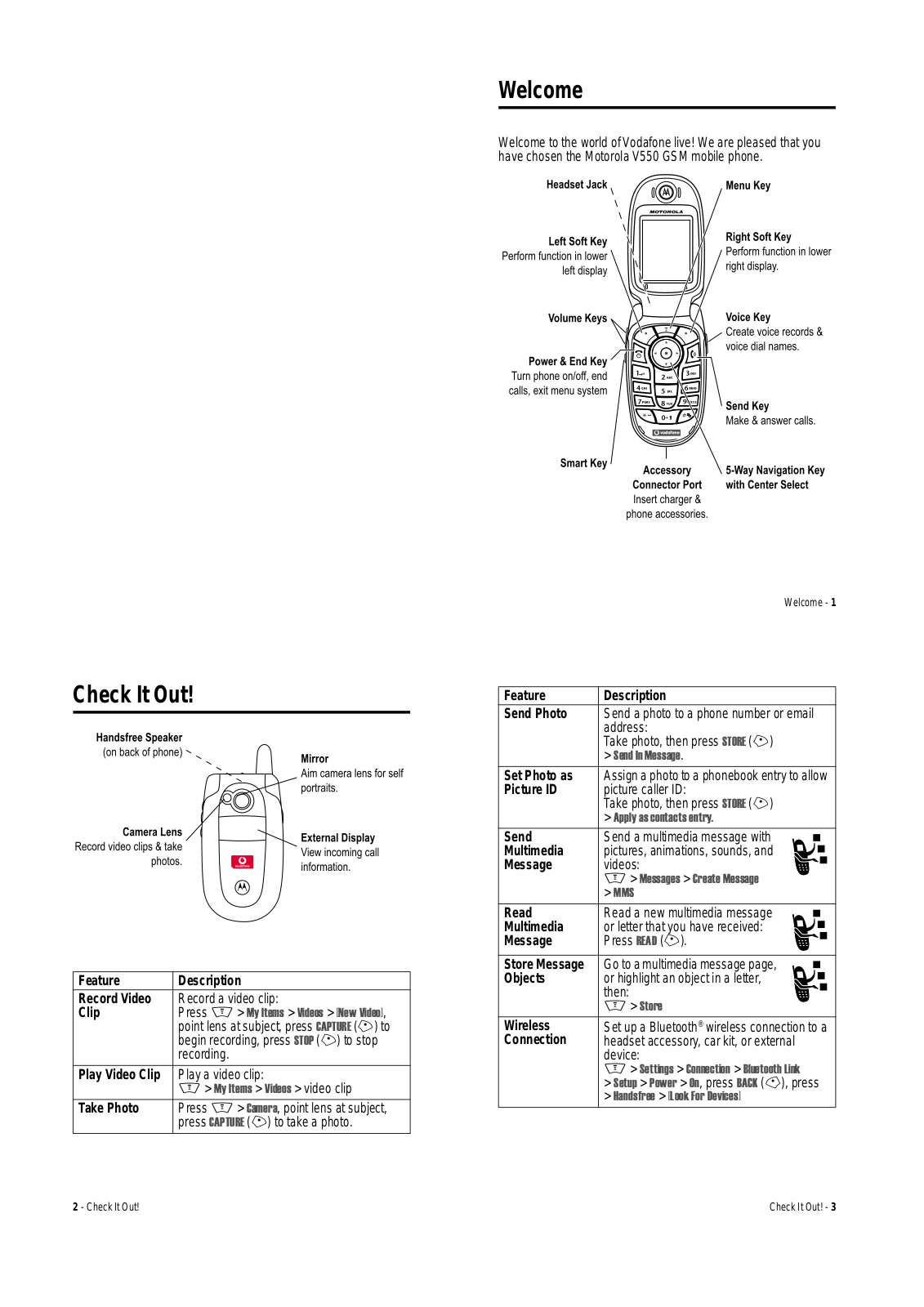 Motorola V550 User Manual