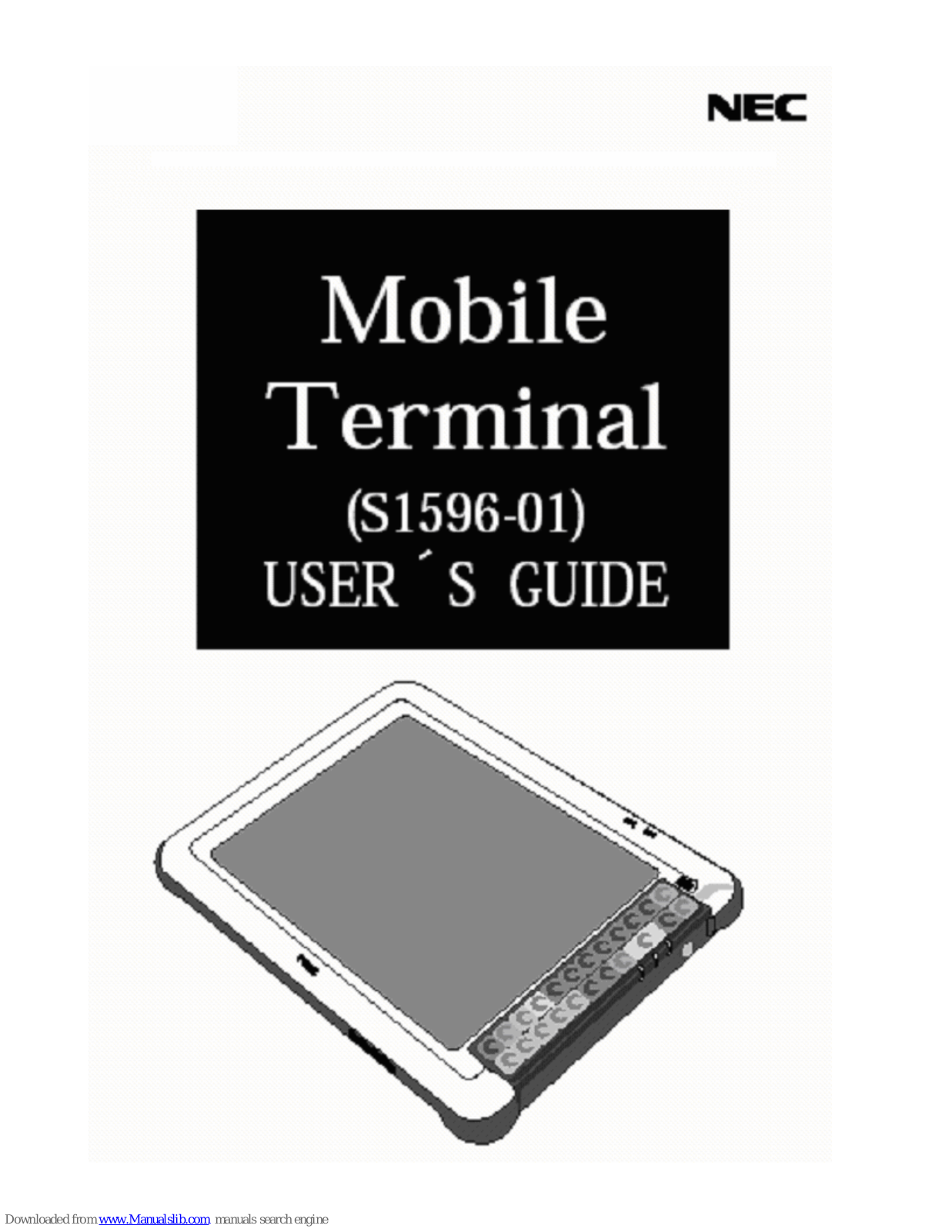 NEC S1596-01 User Manual