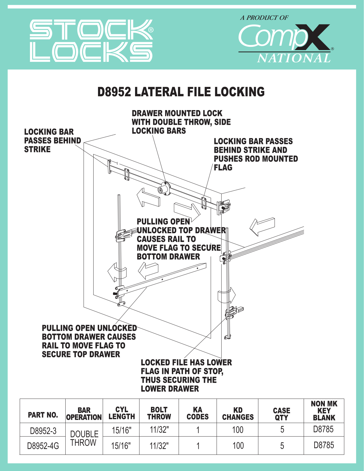 Compx D8952 drawing