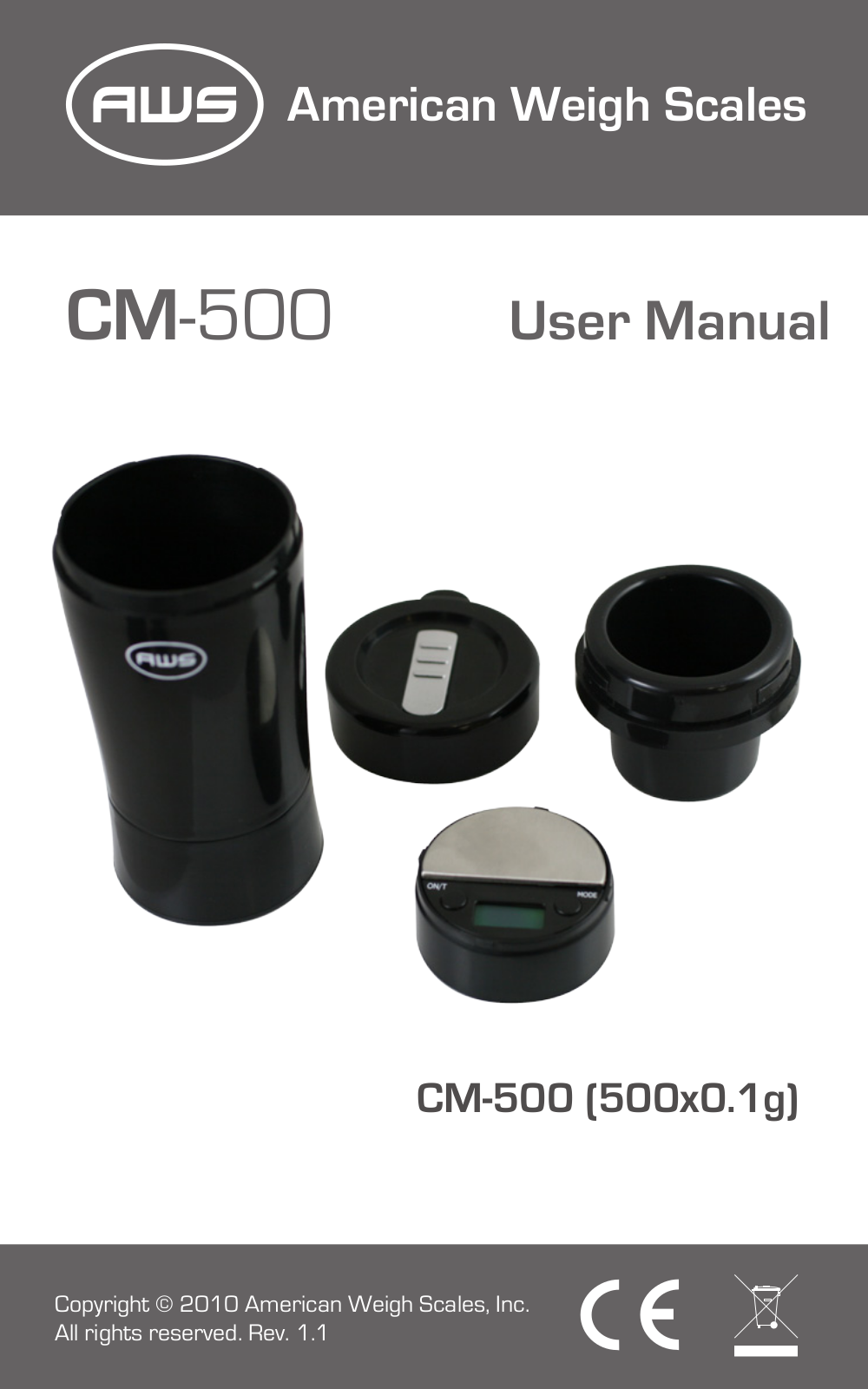 American Weigh Scales (AWS) CM-500 User Manual