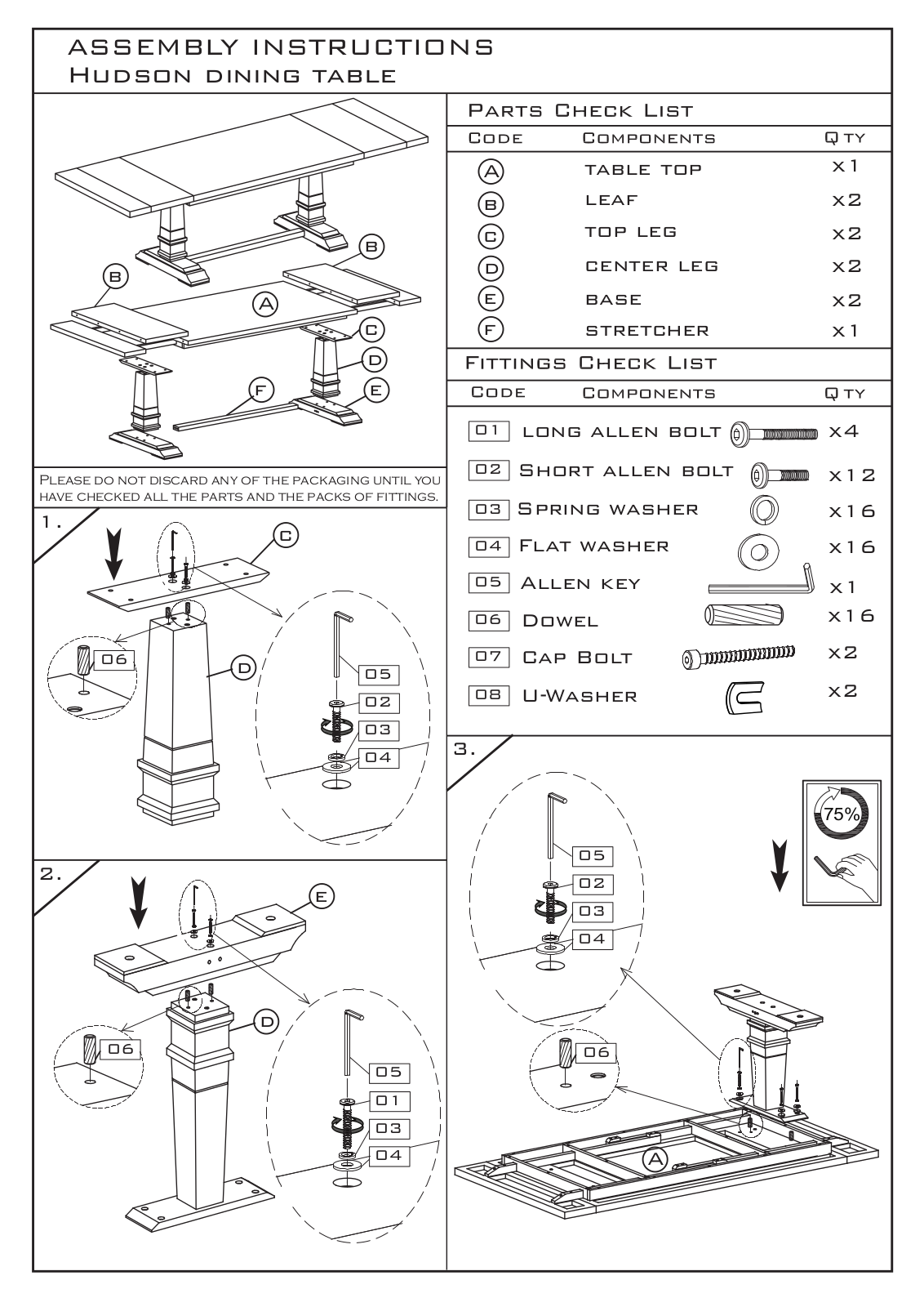 Essentials for Living 6015NG Assembly Guide