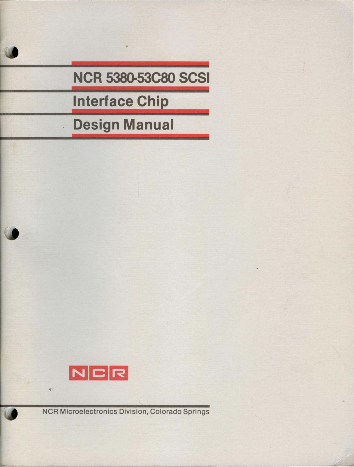 Datasheet 5380, 53C80 Datasheet (NCR) - ManualMachine.com