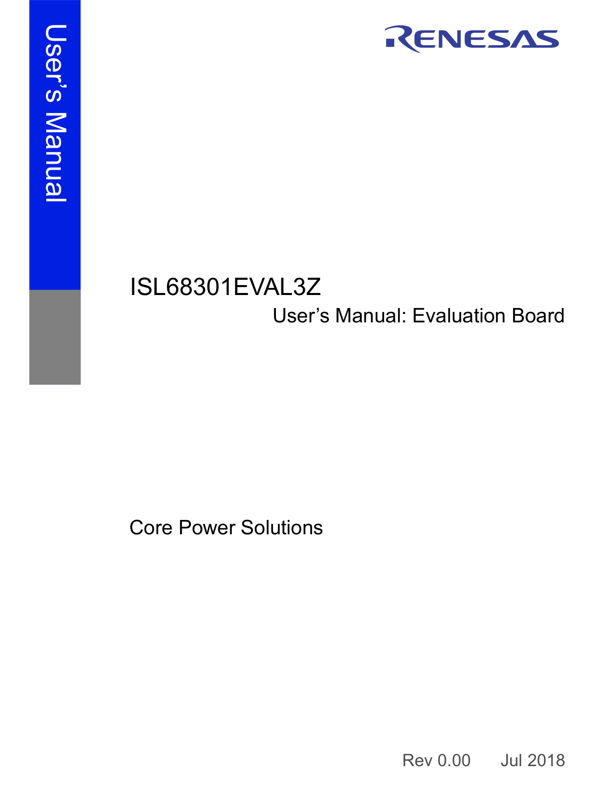 Renesas ISL68301EVAL3Z User Manual