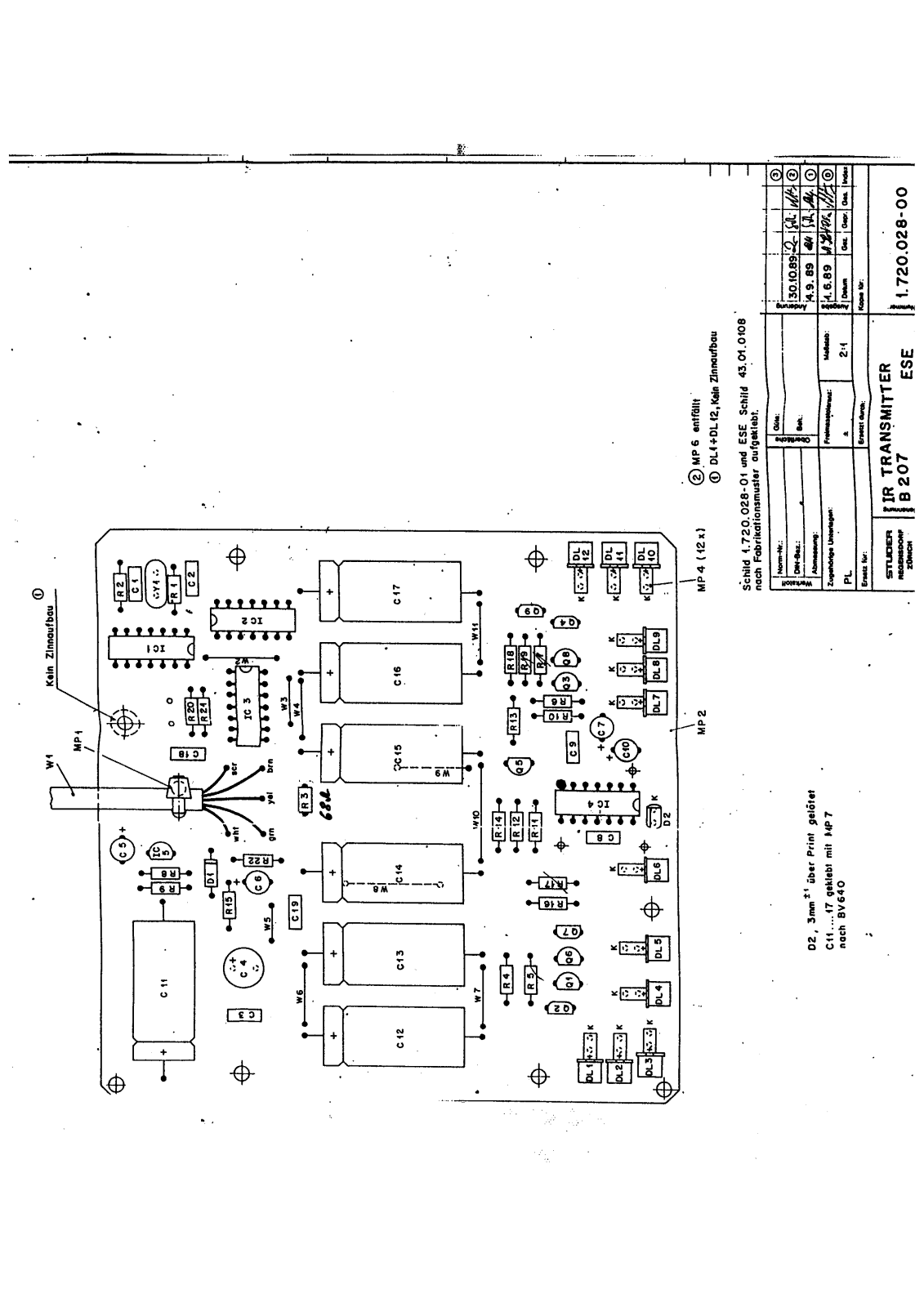 Revox B-207 Schematic