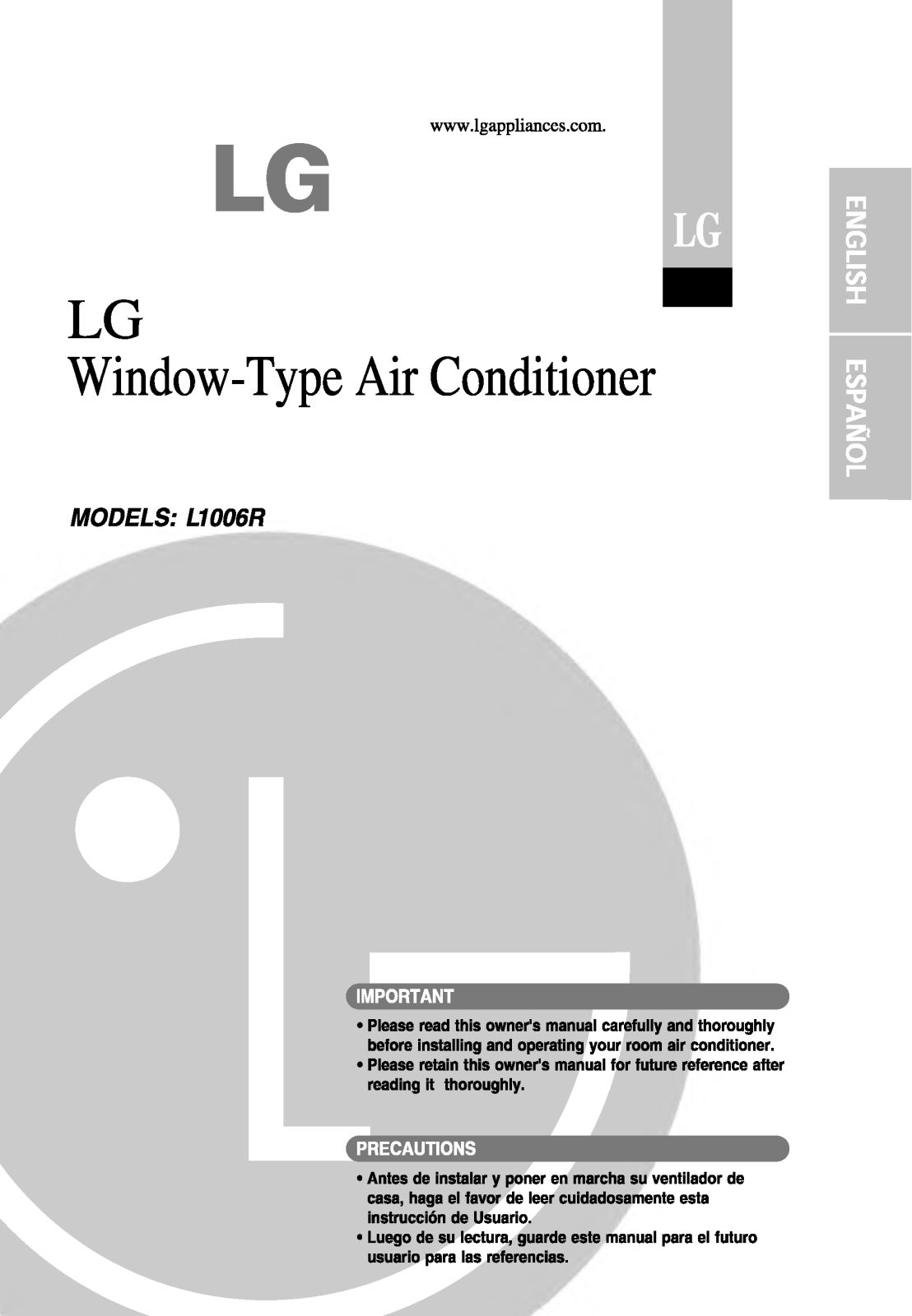 LG L1006RY6, L1006R User Manual