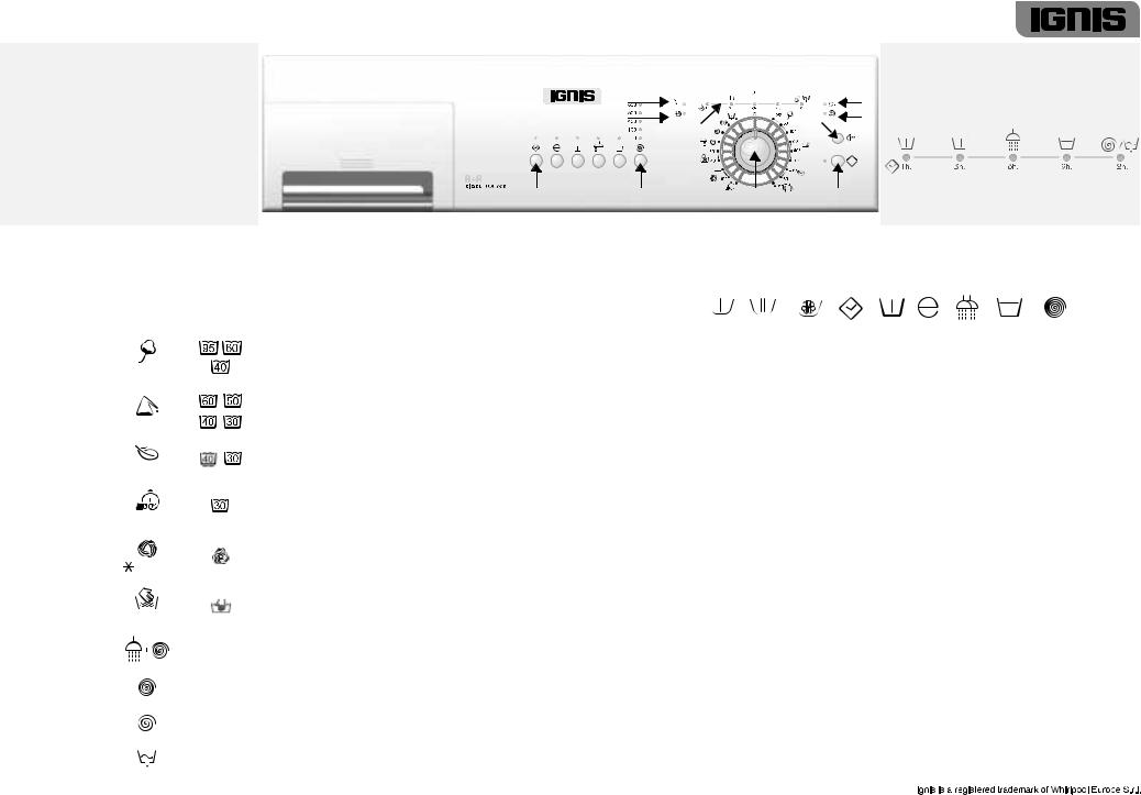 Whirlpool EV 855 INSTRUCTION FOR USE