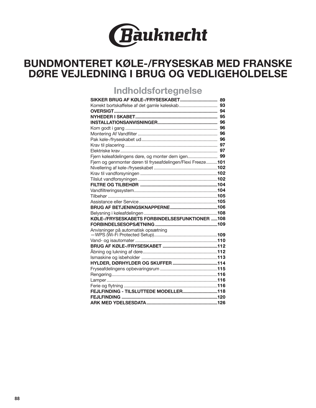 BAUKNECHT BQ9I MO1L User Manual