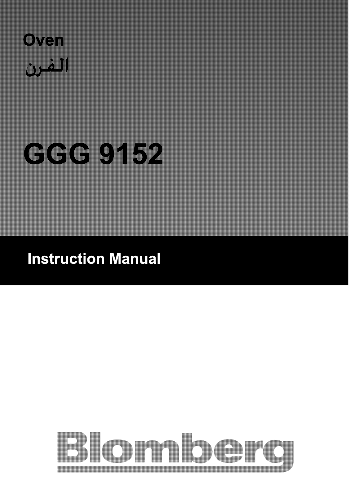 Blomberg GGG 9152 User Manual