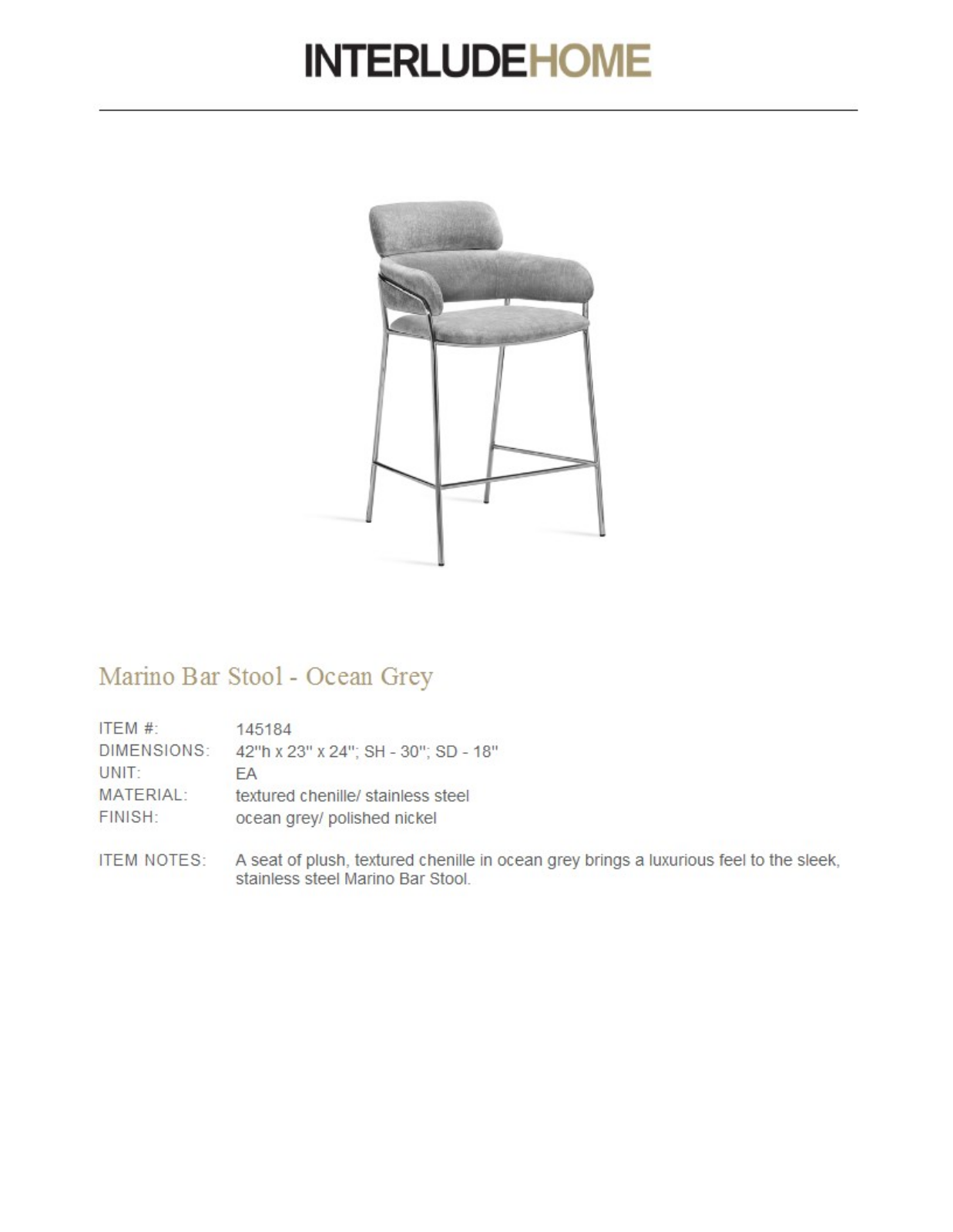 Interlude W003561630 Specifications - ManualMachine.com