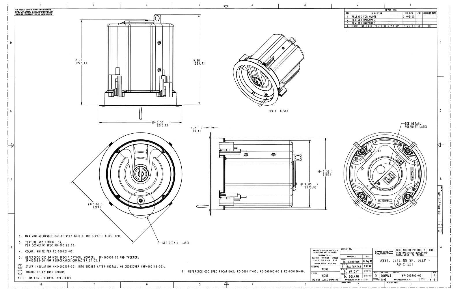 QSC ad ci52t schematic