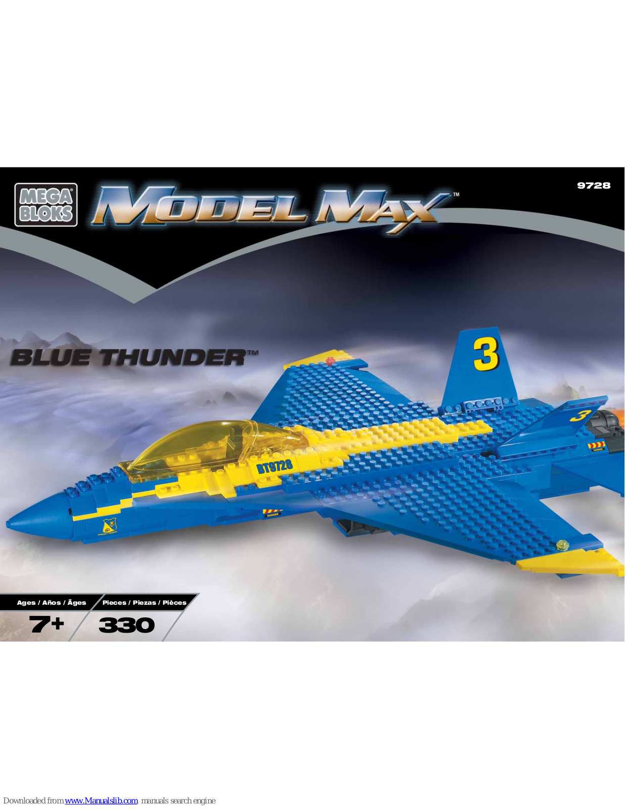 Mega Bloks Model Max Blue Thunder 9728 User Manual