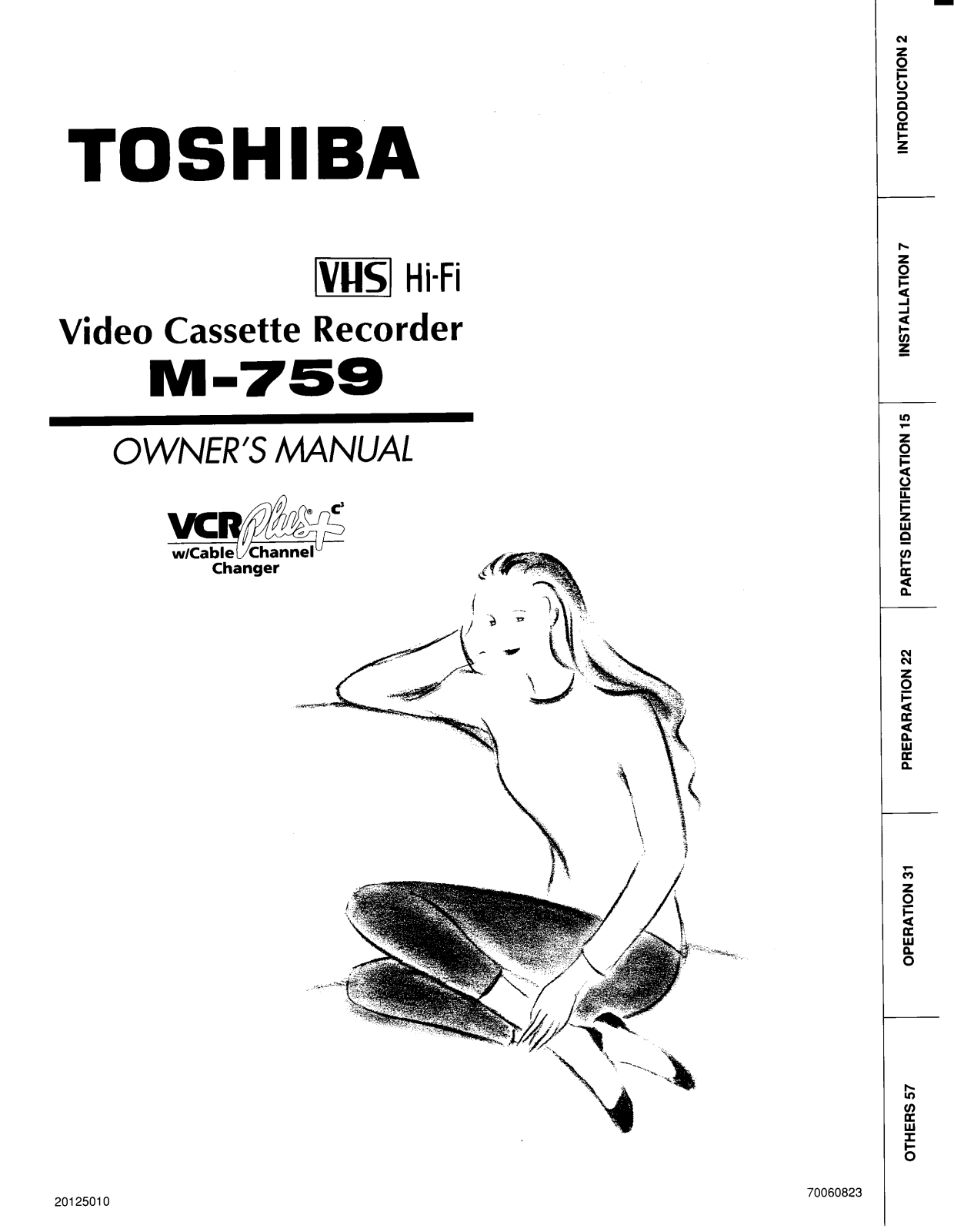 Toshiba M759 User Manual