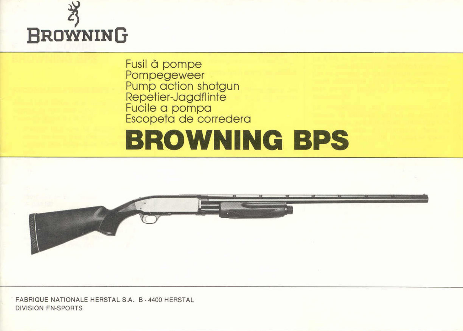 BROWNING BPS User Manual