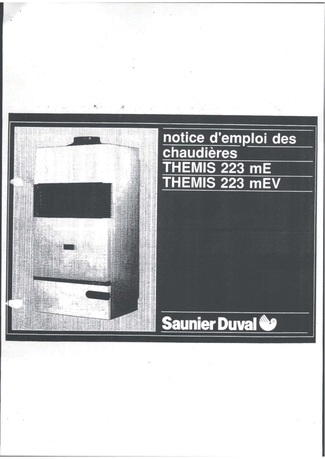 SAUNIER DUVAL THEMIS 223 ME User Manual