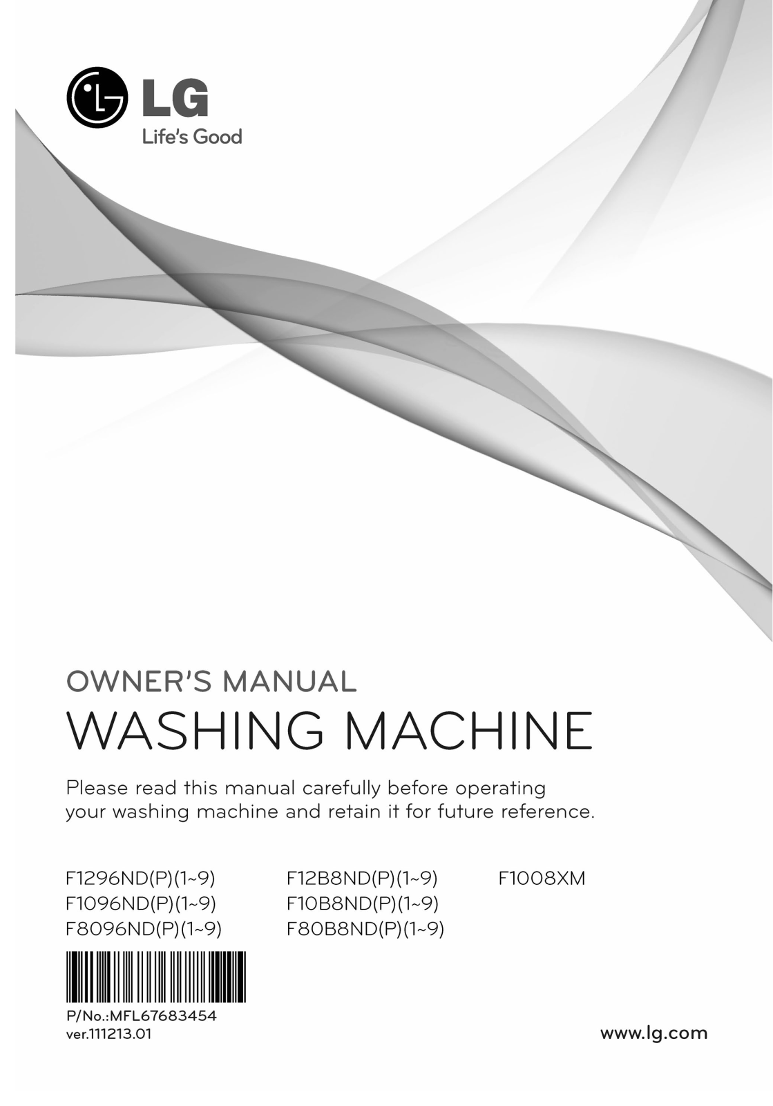 LG WM326T User manual