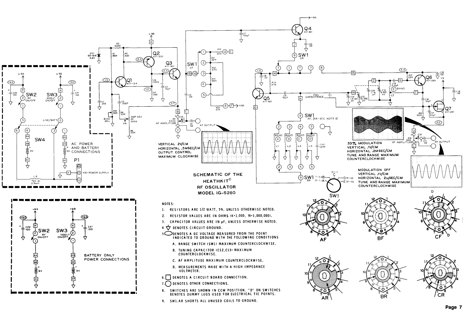 Heathkit IG-5280 Schematic