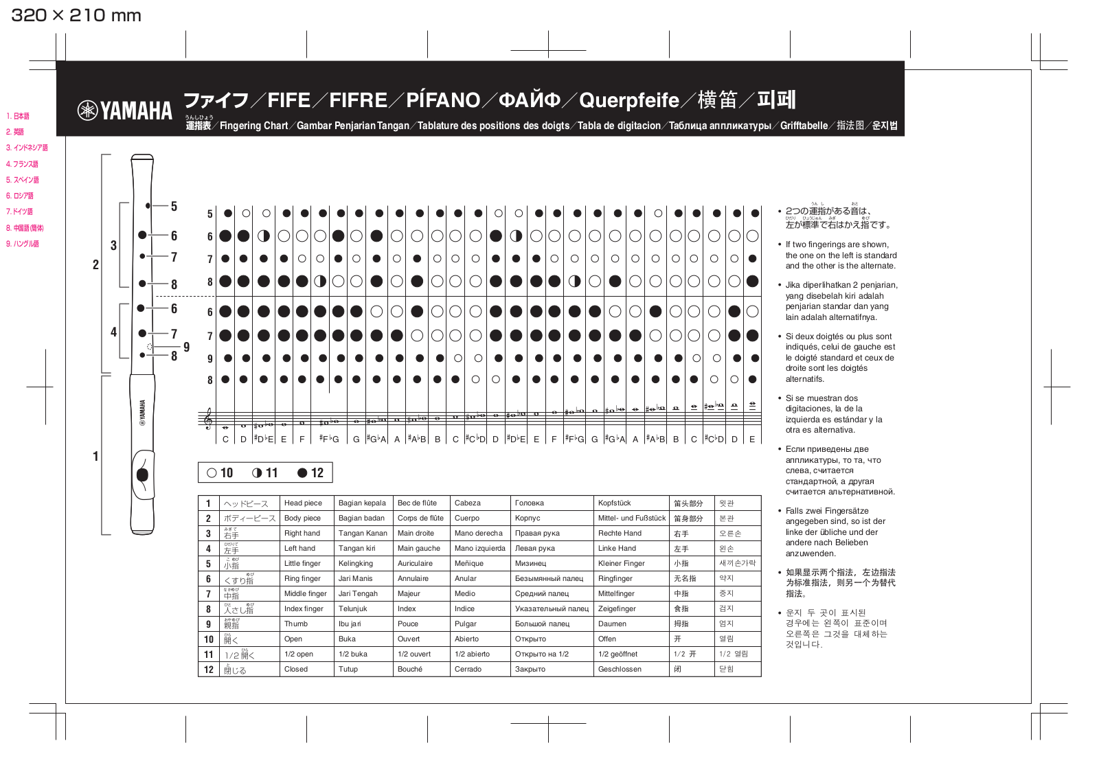 YAMAHA FIFE User Manual