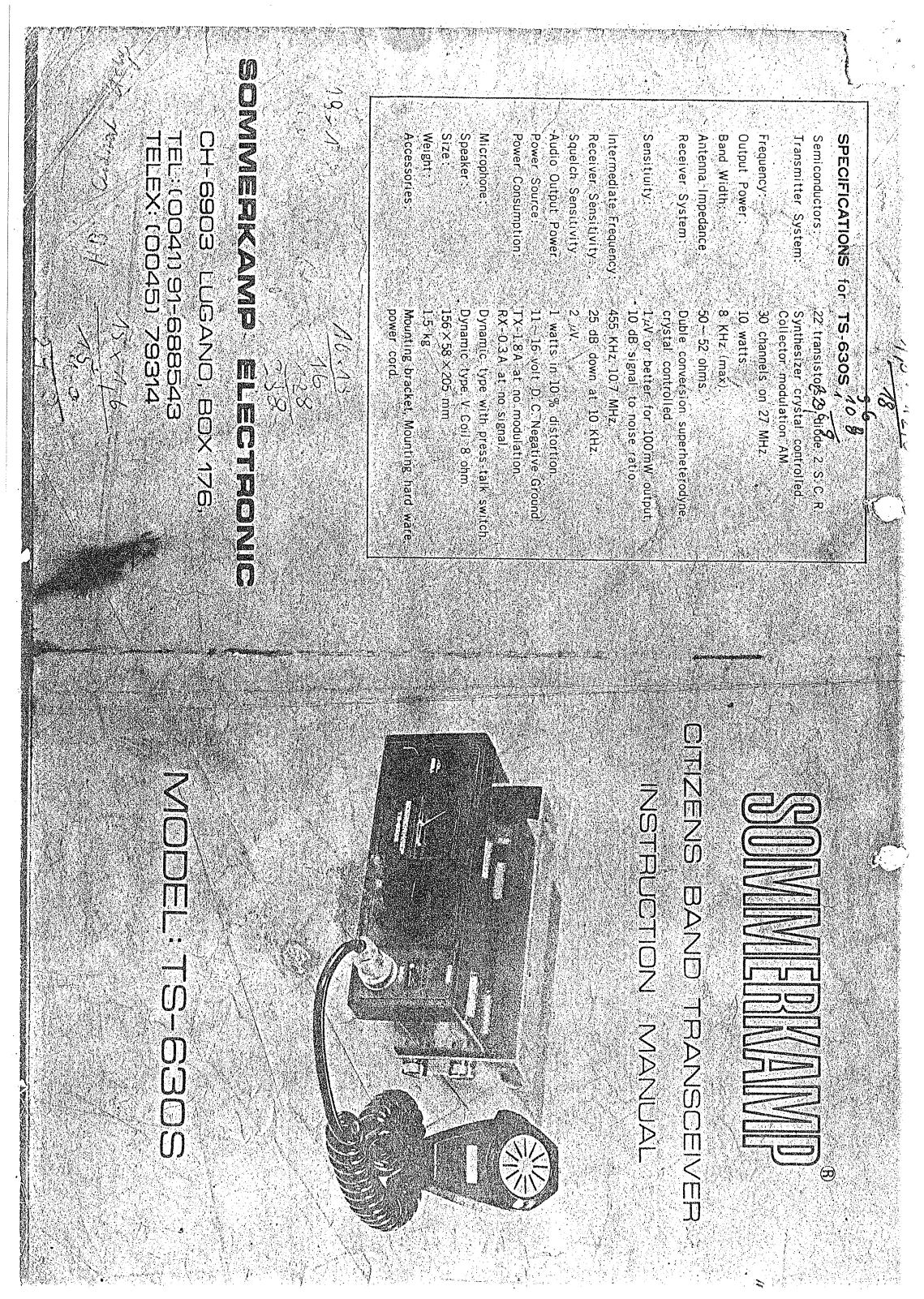 Sommerkamp TS630S Schematic - ManualMachine.com
