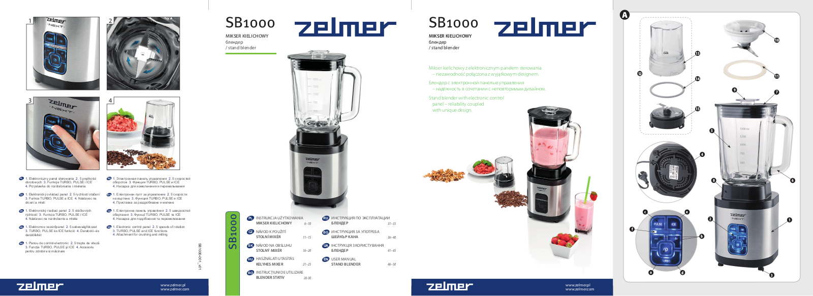 Zelmer SB1000 User Manual