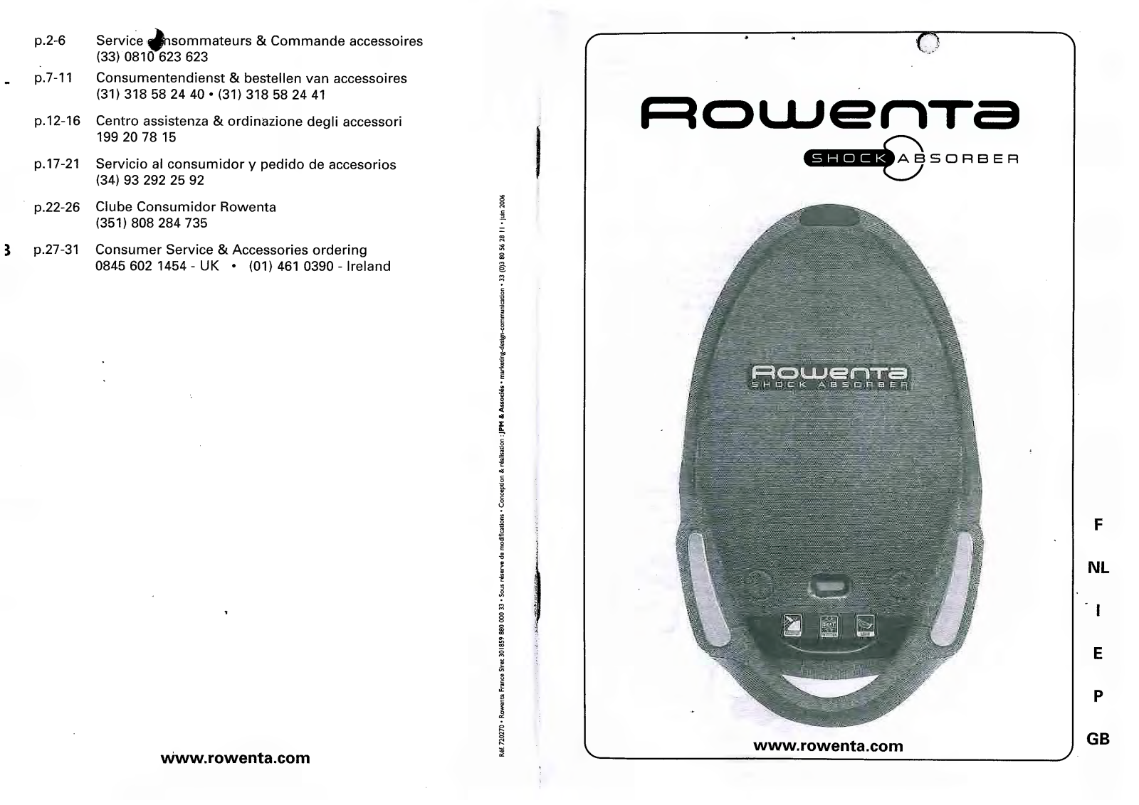 ROWENTA RO 5061, RO5 131 User Manual