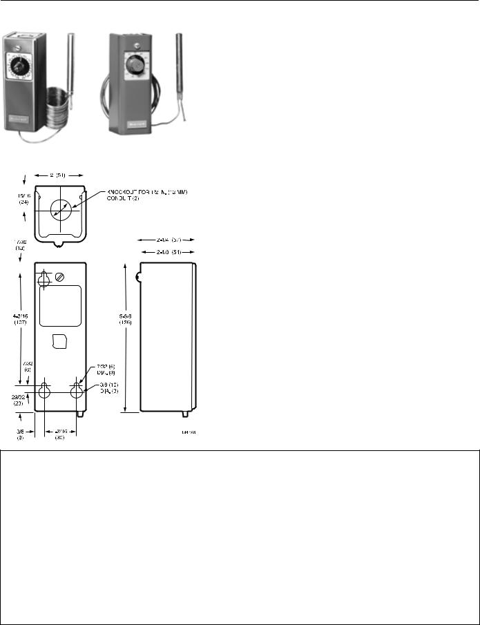 Honeywell T4031A, T6031A Catalog Page