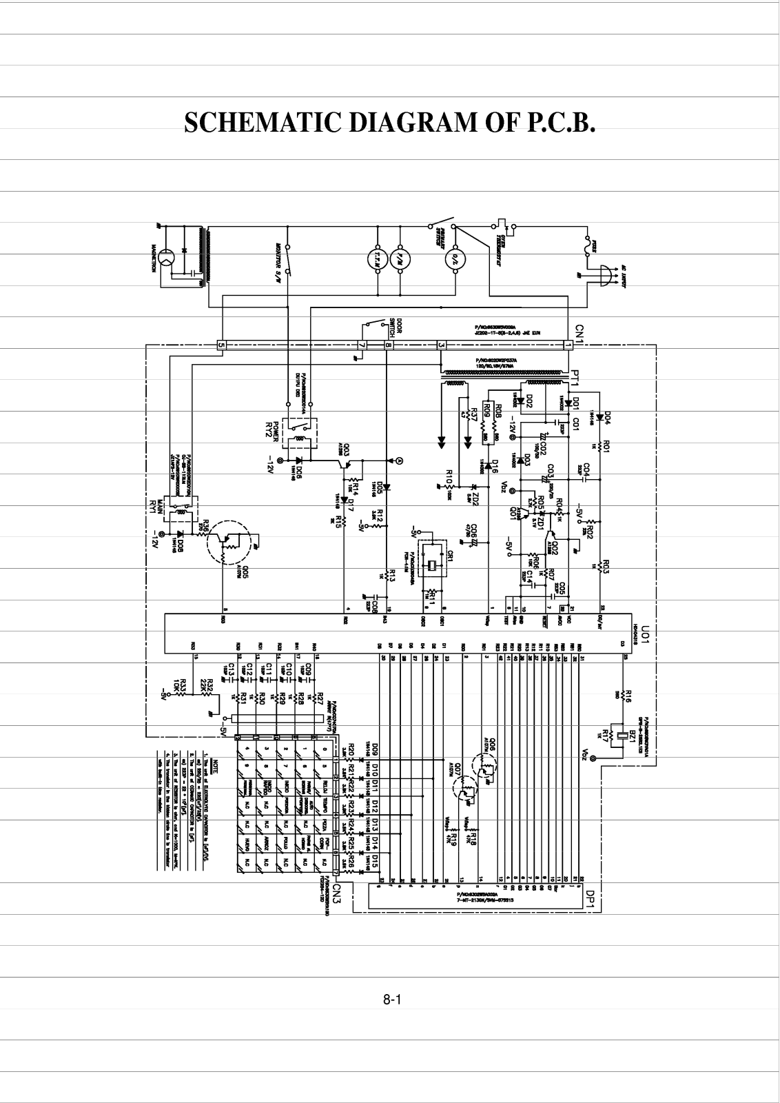 Goldstar Ma-1202b, Ma-1202w Wiring Diagram