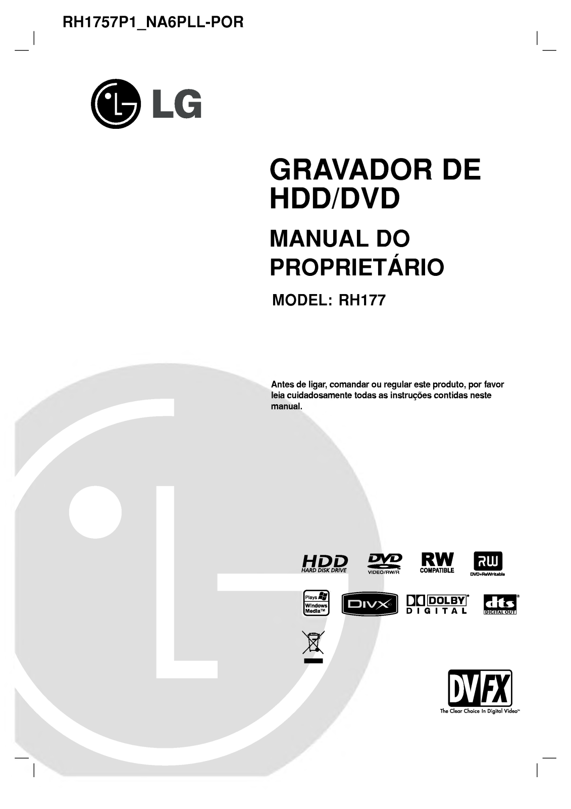 Lg RH177 User Manual