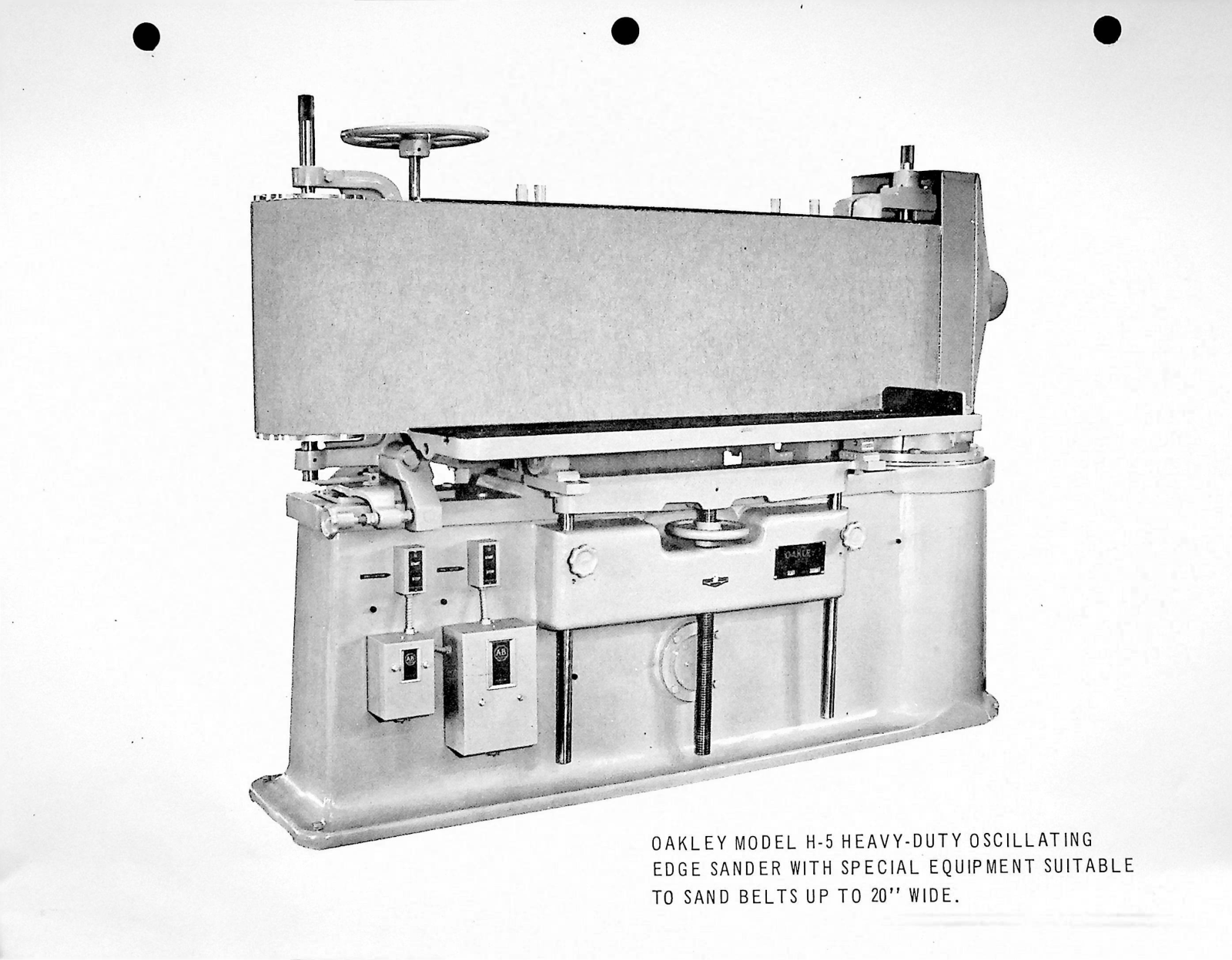 Oakley Model H-5 Oscillating Edge Sander Sanders/Grinders - ManualMachine.com