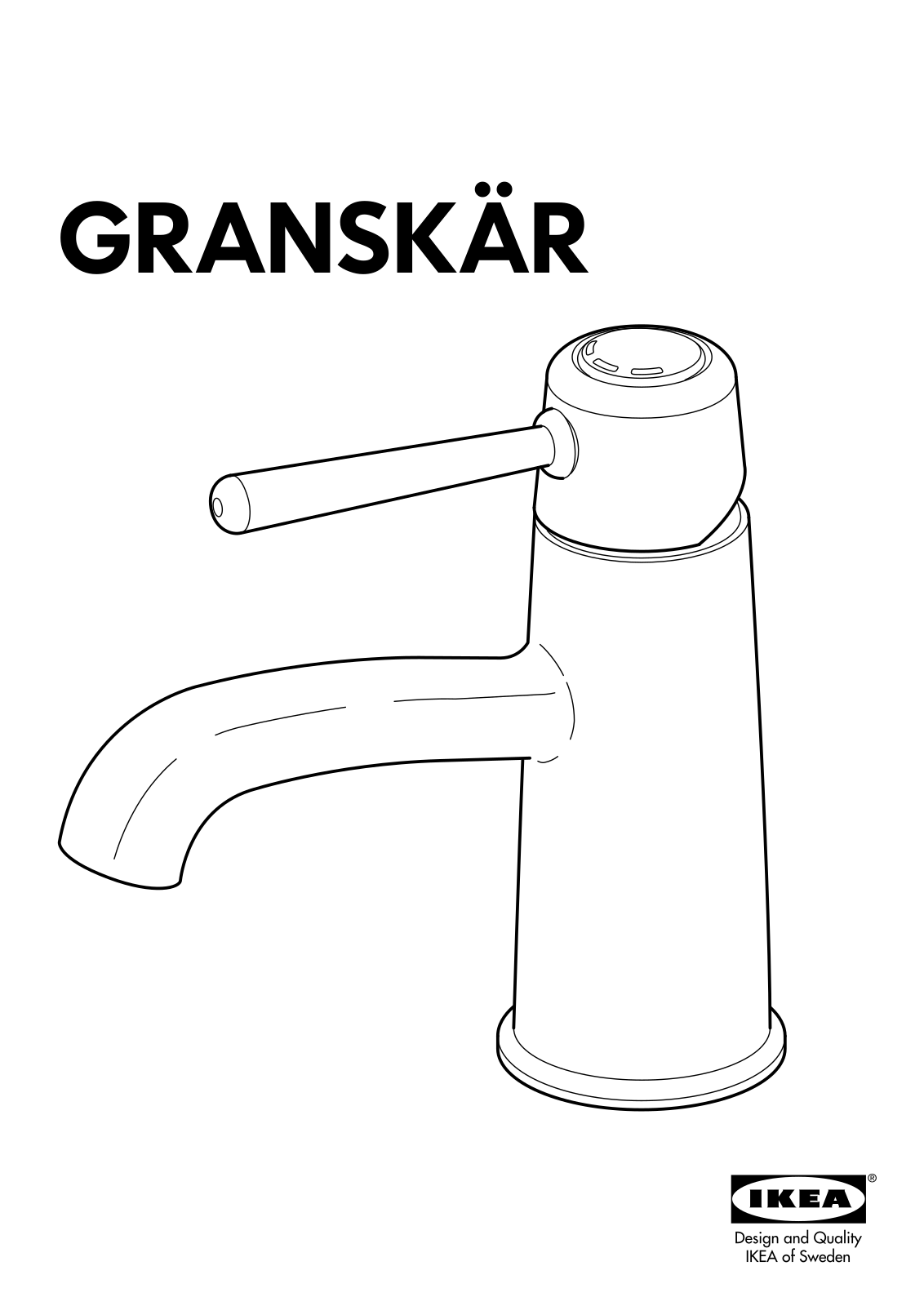 IKEA GRANSKÄR Bath faucet User Manual