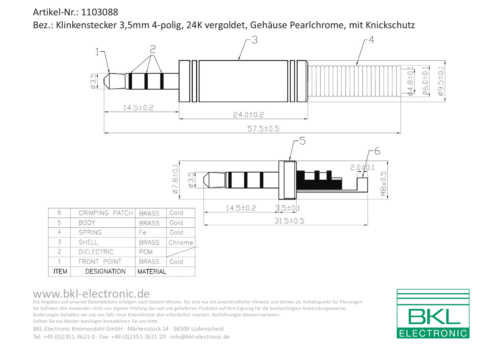 BKL PC KS 3,5 ST4 Datasheet - ManualMachine.com