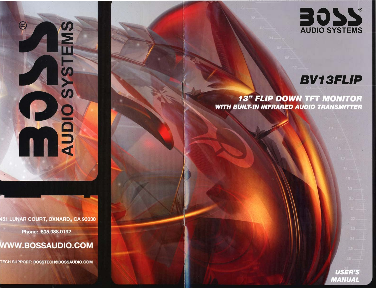 Boss Audio BV13FLIP Owner Manual