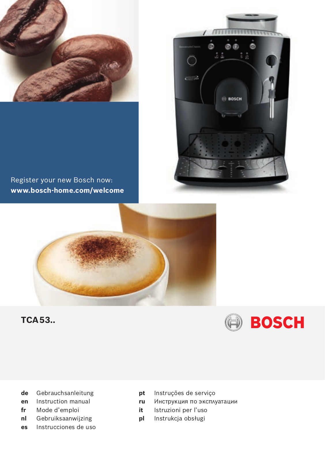 BOSCH TCA 5309 User Manual